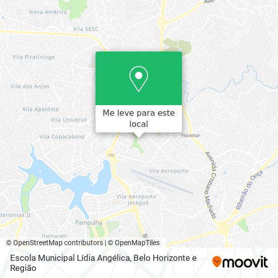 Escola Municipal Lídia Angélica mapa