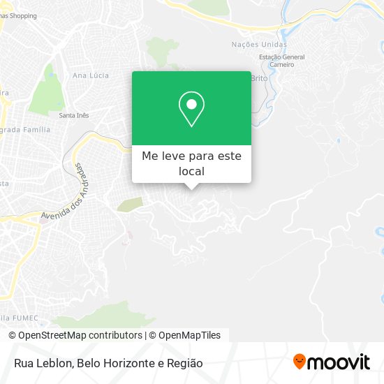 Rua Leblon mapa