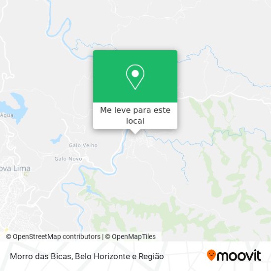 Morro das Bicas mapa