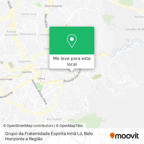 Grupo da Fraternidade Espírita Irmã Ló mapa