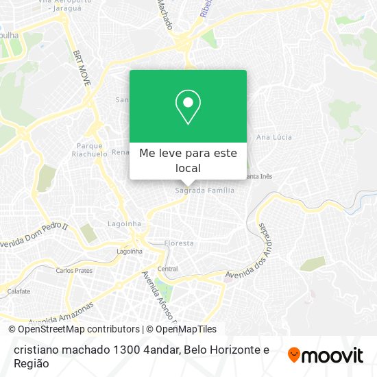 cristiano machado 1300 4andar mapa