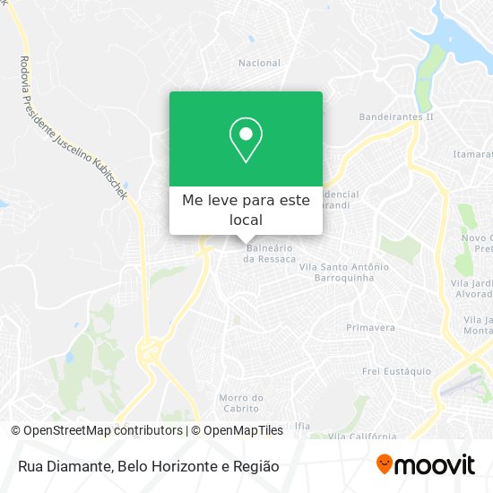 Rua Diamante mapa