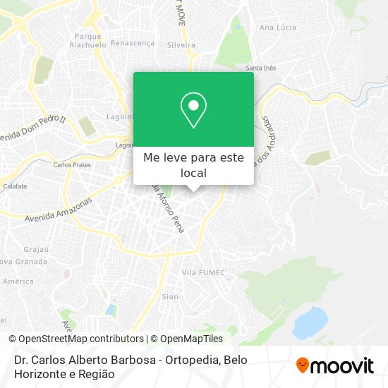 Dr. Carlos Alberto Barbosa - Ortopedia mapa