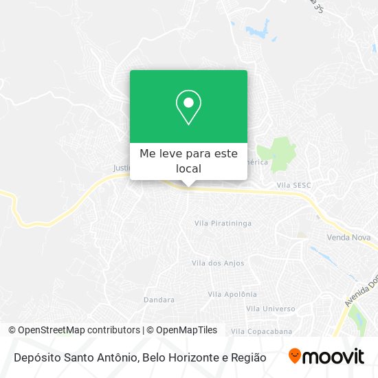 Depósito Santo Antônio mapa
