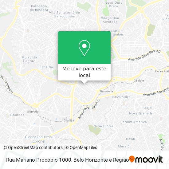 Rua Mariano Procópio 1000 mapa