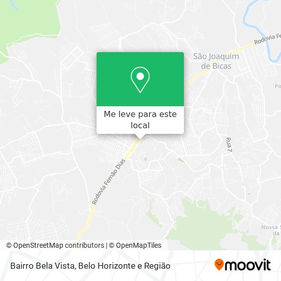 Bairro Bela Vista mapa
