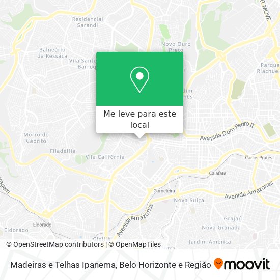 Madeiras e Telhas Ipanema mapa