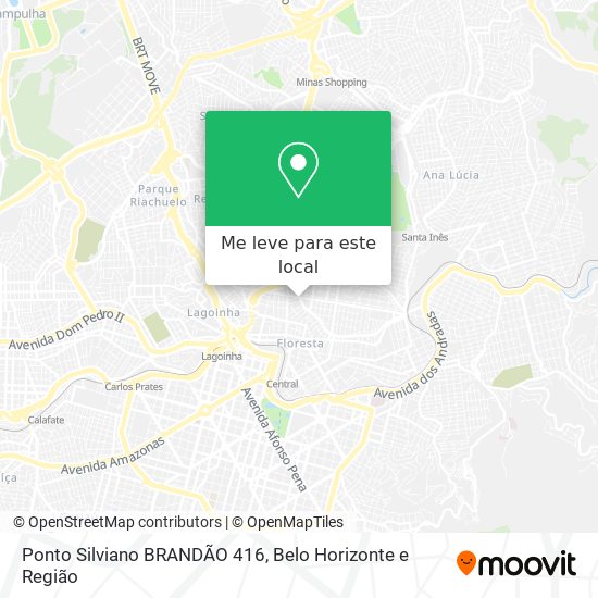 Ponto Silviano BRANDÃO 416 mapa