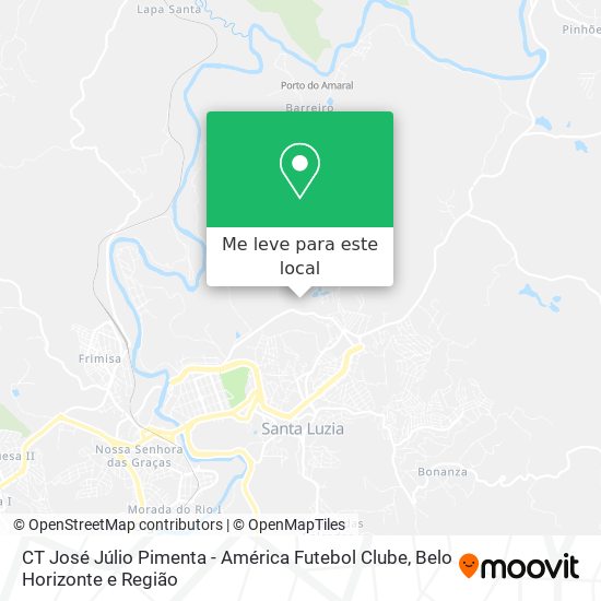 CT José Júlio Pimenta - América Futebol Clube mapa