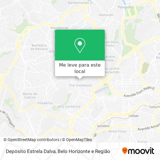 Depósito Estrela Dalva mapa