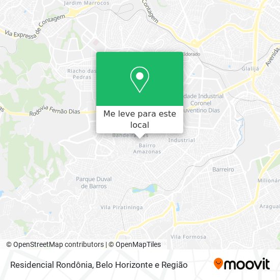 Residencial Rondônia mapa
