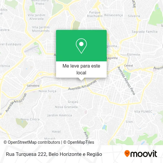 Rua Turquesa 222 mapa