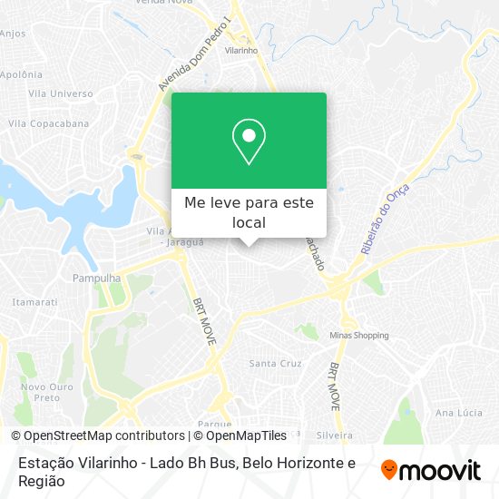 Estação Vilarinho - Lado Bh Bus mapa