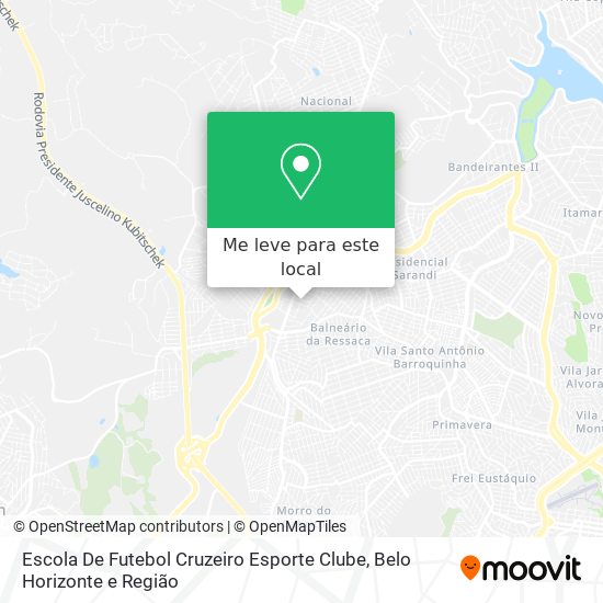 Escola De Futebol Cruzeiro Esporte Clube mapa