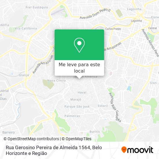 Rua Gerosino Pereira de Almeida 1564 mapa