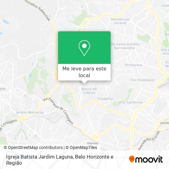 Igreja Batista Jardim Laguna mapa