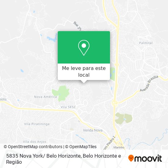 5835 Nova York/ Belo Horizonte mapa