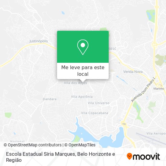 Escola Estadual Síria Marques mapa
