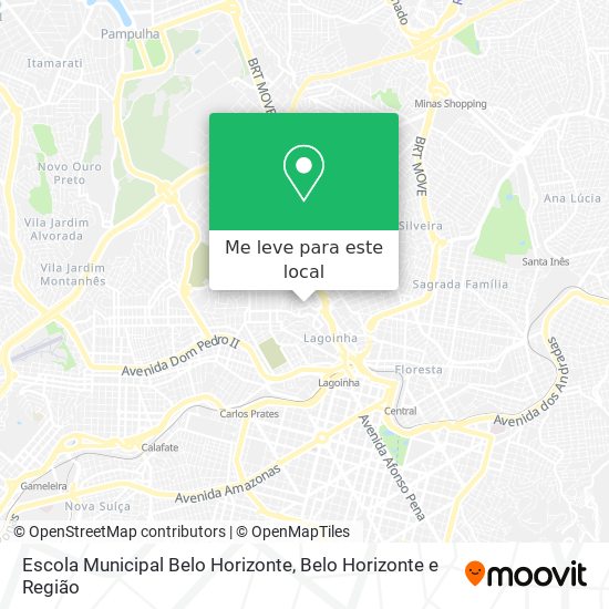 Escola Municipal Belo Horizonte mapa