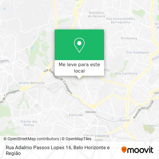Rua Adalmo Passos Lopes 16 mapa