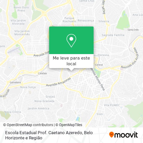 Escola Estadual Prof. Caetano Azeredo mapa