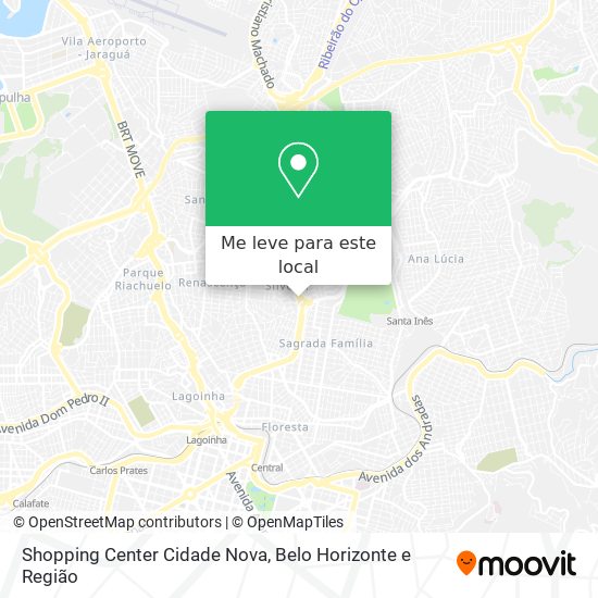 Shopping Center Cidade Nova mapa
