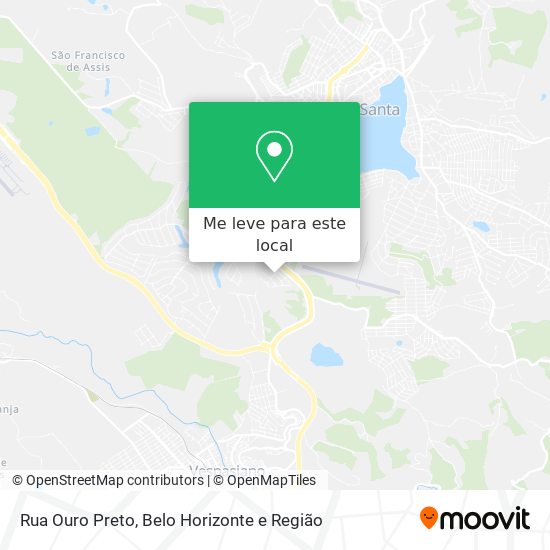 Rua Ouro Preto mapa