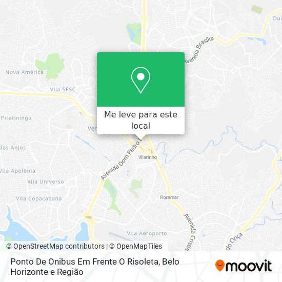 Ponto De Onibus Em Frente O Risoleta mapa
