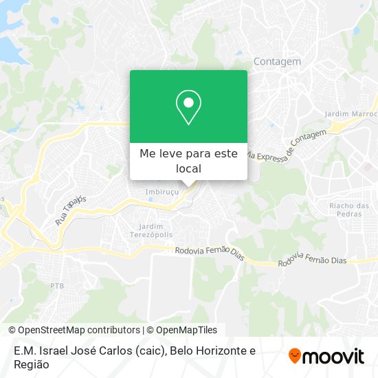 E.M. Israel José Carlos (caic) mapa