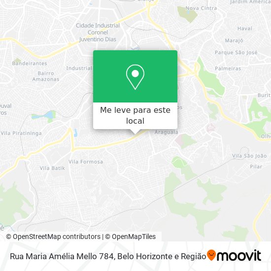 Rua Maria Amélia Mello 784 mapa