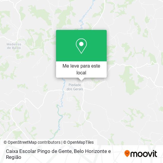 Caixa Escolar Pingo de Gente mapa