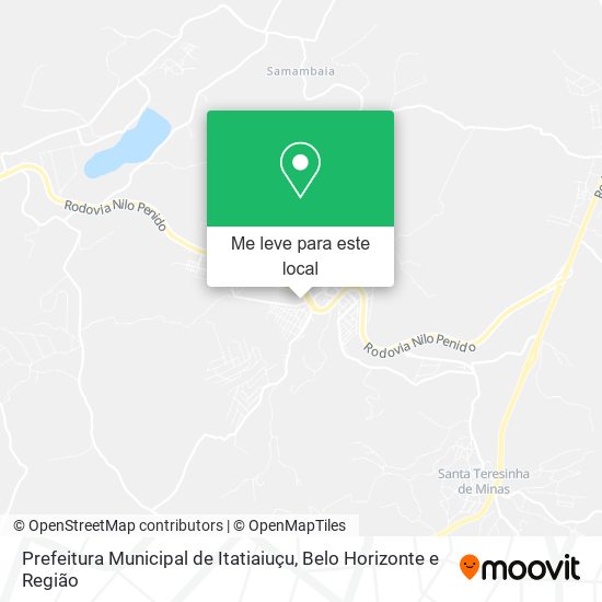 Prefeitura Municipal de Itatiaiuçu mapa