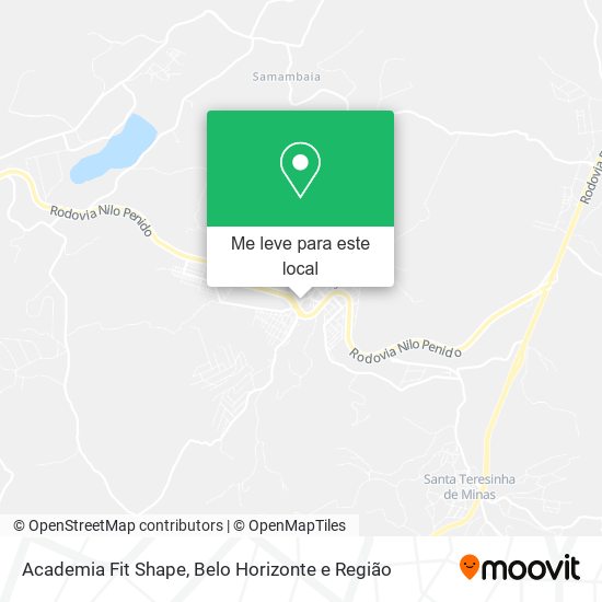 Academia Fit Shape mapa