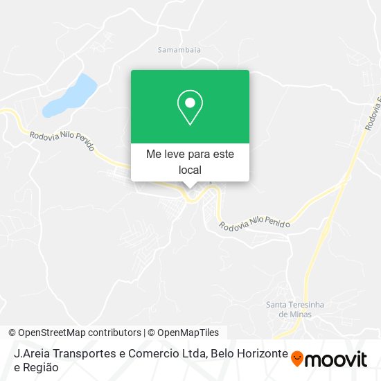 J.Areia Transportes e Comercio Ltda mapa
