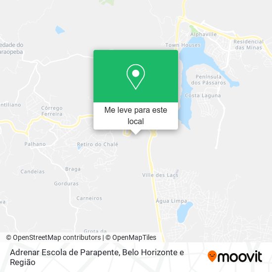 Adrenar Escola de Parapente mapa