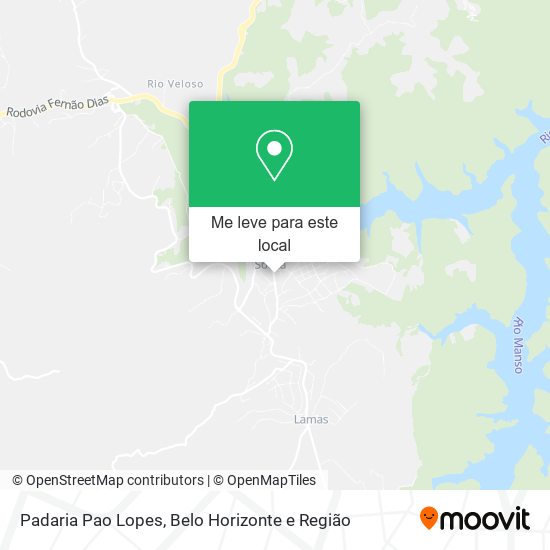 Padaria Pao Lopes mapa