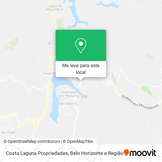 Costa Laguna Propriedades mapa