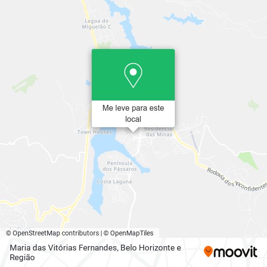 Maria das Vitórias Fernandes mapa