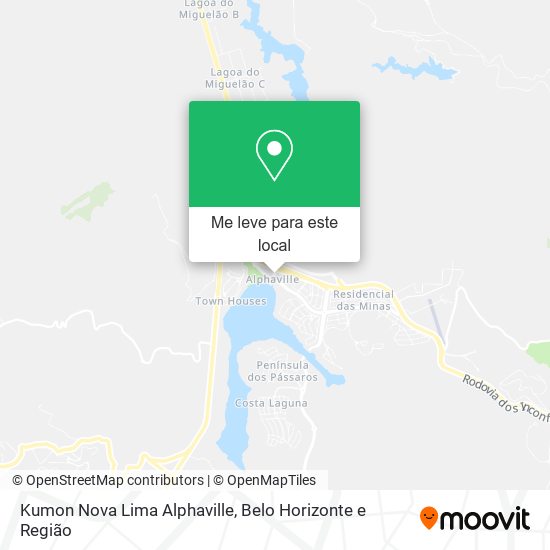 Kumon Nova Lima Alphaville mapa