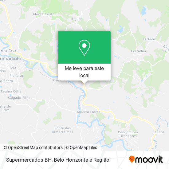 Supermercados BH mapa