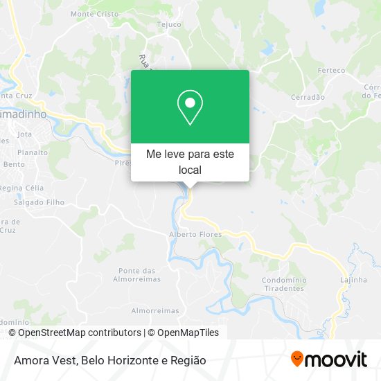 Amora Vest mapa