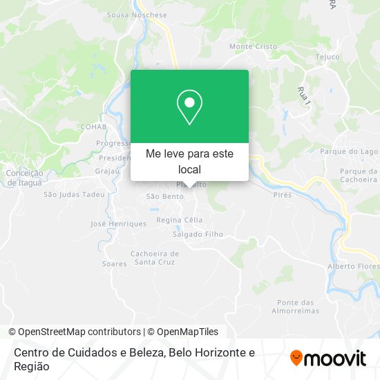 Centro de Cuidados e Beleza mapa