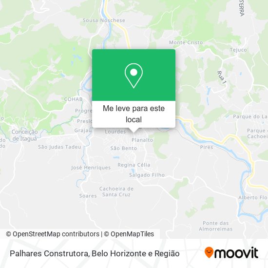 Palhares Construtora mapa
