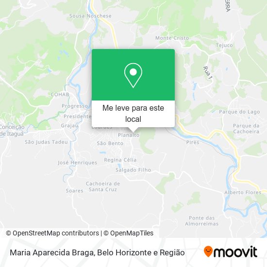 Maria Aparecida Braga mapa