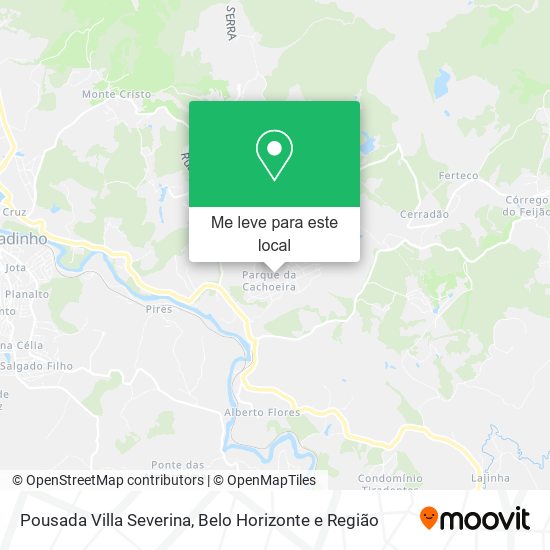 Pousada Villa Severina mapa