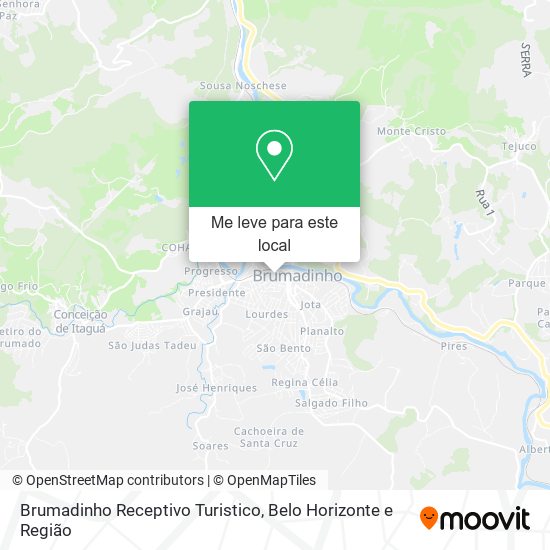 Brumadinho Receptivo Turistico mapa