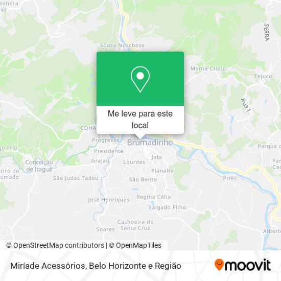 Miríade Acessórios mapa