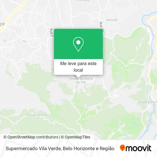 Supermercado Vila Verde mapa