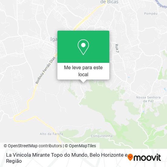 La Vinicola Mirante Topo do Mundo mapa