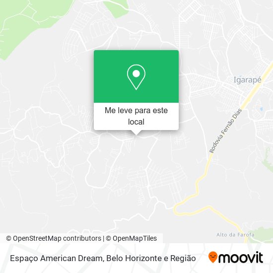 Espaço American Dream mapa